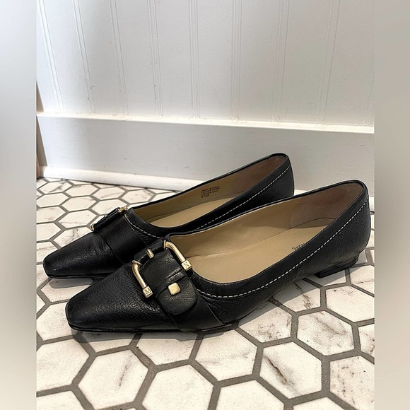 MICHAEL Michael Kors Shoes - Michael Michael Kors Leather Ballet Flats Black 6.5